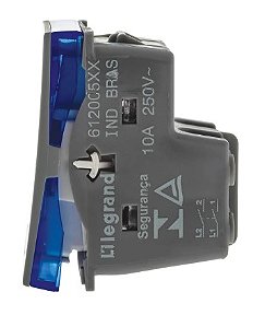 Interruptor Bipolar Simples 10A 250V 1M Cinza – Pial (Código 612005CZ)