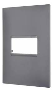 Placa 1 Posto 4x2 Cinza – Pial Plus+