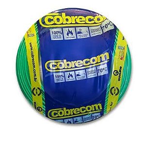 CABO FLEXÍVEL COBRECOM 1,5MM  750V VERDE 100 METROS