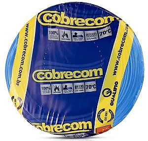 CABO FLEXÍVEL 4MM  750V AZUL - 100 METROS COBRECOM