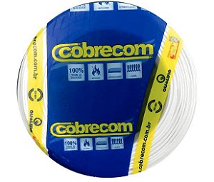 CABO FLEXÍVEL 4MM  750V BRANCO - 100 METROS COBRECOM