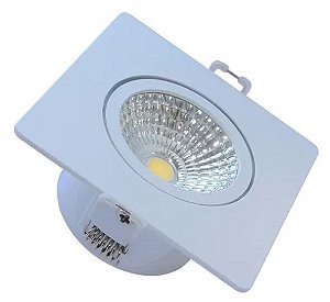 SPOT DE EMBUTIR QUADRADO LED 5W 6500K BIVOLT LUZ BRANCA 9CM AVANT