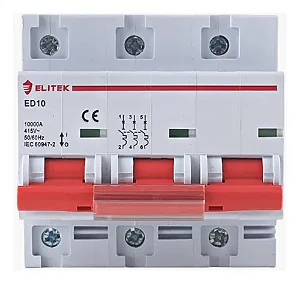 Disjuntor Tripolar Curva C 125A 10kA ED103C125A – Elitek