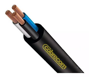 Cabo PP Flexível 500V 3x1,00mm – Cobrecom – Vendido por metro