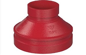 Redução Concêntrica Ranhurada TG240 – 4" × 3" (114 × 89 mm)