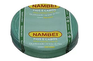 CABO FLEX 750V 1,50MM ROLO COM 100 METROS VERDE1132600030 NAMBEI