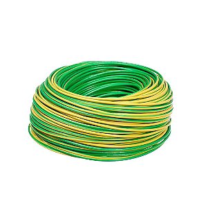 CABO FLEX 750V 1,5 MM ROLO COM 100 METROS 1122900040 VERDE/AMARELO NAMBEI