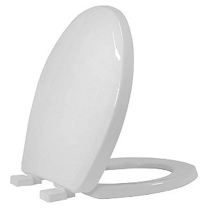 ASSENTO SANITÁRIO OVAL POLIPROPILENO EVOLUTION UNIVERSAL CINZA CLARO PRATA  UPPE48C TUPAN