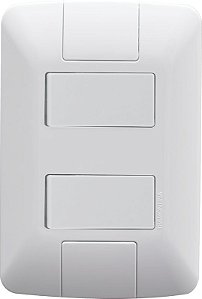 CONJUNTO 4X2 COM 2 INTERRUPTORES SIMPLES  6 A 250 V BRANCO ARIA TRAMONTINA