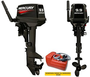 Motor de popa Mercury 9.9 com kit para caiaque