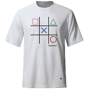 Camiseta Playstation Jogo da Velha