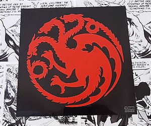 Quadro Game of Thrones casa Targaryen 3D
