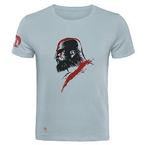 Camiseta God of War cinza claro