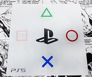 Quadro PlayStation 5 em 3D