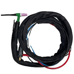 Tocha Tig Weld 18 Refrigerada Corpo Silicone com Gatilho ER 12,80MM Sumig