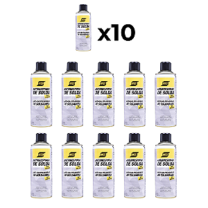 Kit com 10 Antirrespingos em Spray sem Silicone 400ML Esab