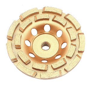 Rebolo Diamantado Segmentado Duas Linhas D 115 X M-14 MTX