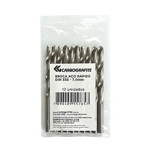 Broca Ar DIN338N 10 unidades Carbografite