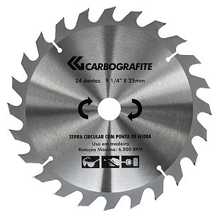 Serra Circular Widea 24D 9.1/4" X 25mm Carbografite
