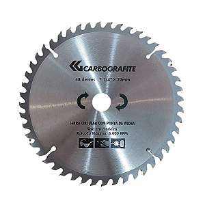 Serra Circular Widea 48D 7.1/4" X 20mm Carbografite