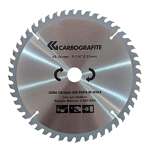 Serra Circular Widea 48D 9.1/4" X 25mm Carbografite