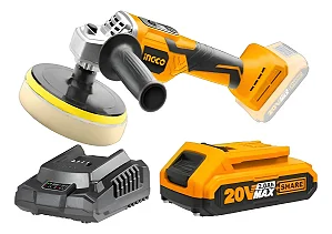 Politriz Angular 20V Brushless Com Bateria e Carregador Ingco
