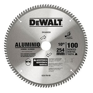 Serra Circular Widea 250mm 10" 100Dentes Para Alumínio Dewalt