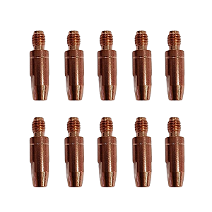 Bico de Contato M6 1,00mm X 28mm CuCrZr 10 Unidades Carbografite