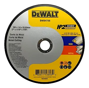 Disco de Corte Inox 7" x 1/16" x 7/8" Dewalt