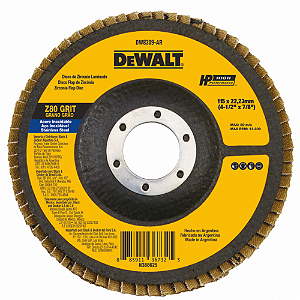 Disco Flap 4.1/2" x 7/8" Grão 80 Dewalt
