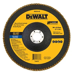 Disco Flap 7" x 7/8" Grão 80 Dewalt