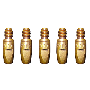 Bico de Contato M8 1,00mm x 30mm (MA142) (CU/CR/ZR) 5 Unidades Oximig