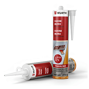 Silicone Neutro Alta Temperatura Vermelho 280ml Wurth