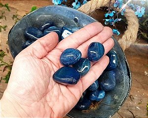 Pedra Ágata Azul (unidade de 20g a 29g)