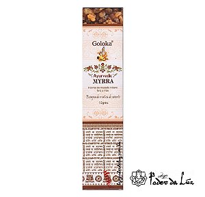 Incenso Massala Goloka Ayurvedic Myrra (Mirra)