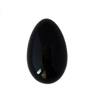 Yoni Egg Obsidiana Negra sem Furo