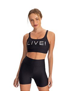 Live Fitness Shorts Neo Live! Icon Lux Preto P0101