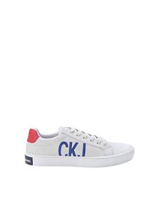 Calvin Klein Jeans Tênis Casual CKJ Couro Off White TE953