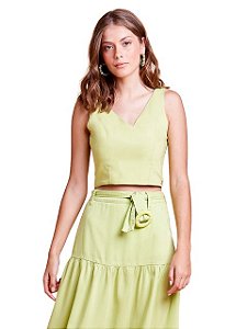 Monnari Top Cropped Verde Lima WP2247