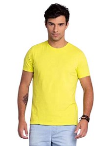 Docthos Camiseta Manga Curta Slim Amarelo Neon 623119082