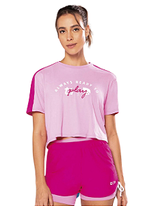 Alto Giro T-shirt Cropped Skin Fit Ready To Play Rosa 2311702