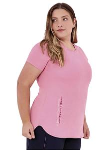 Alto Giro T-shirt Skin Fit Inspiracional Plus Rose 2313701