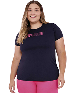 Alto Giro T-shirt Skin Fit Inspiracional Plus Preto 2313701