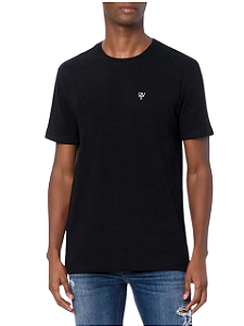 Calvin Klein T-shirt CKJ Omega Peito | Preto CKJM107