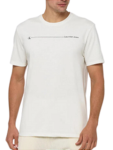 Calvin Klein Camiseta Manga Curta About Ck Branco TC923 - Transwear