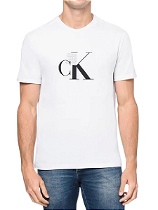 Calvin Klein Camiseta Manga Curta About Ck Branco TC923