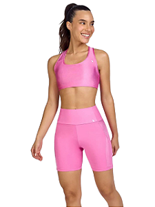 Alto Giro Bermuda Hyper Com Recorte de Atlanta Rosa 2332101 - Transwear