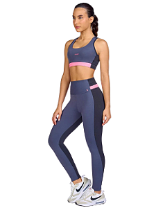 Alto Giro Legging Rib Sem Costura Rosa 2332310