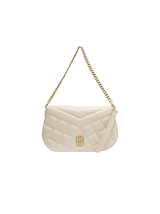 Schutz Bolsa Média Shoulder Valeria Couro Sugar White S5001823620002