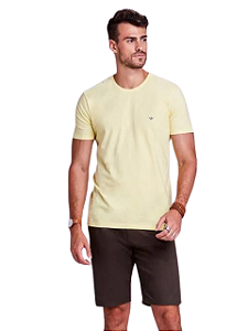 Docthos Tshirt Basica Slim Manga Curta Masculina 623119092 Amarelo